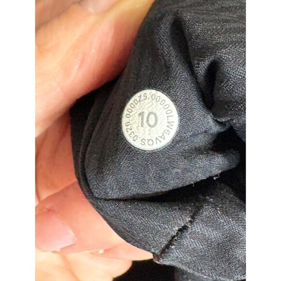 Lululemon Dance Studio Crop Black-sz 10 - Picture 2 of 12